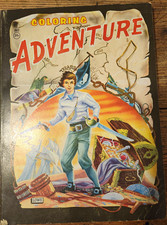 Vintage 1950's LOWE Coloring Adventure Book-No Colored Pages, New Condition picture