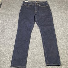 J.Crew Athletic Slim Signature Flex Jeans Dark Wash Blue Denim Mens 33x32 NEW picture