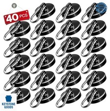 Magnetic Hooks 110LB 40 Pack Neodymium Black Heavy Duty For Garage Kitchen picture