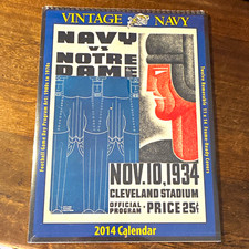 Asgard Press Vintage Navy Midshipmen 2014 College Football Calendar picture