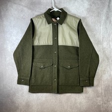 VINTAGE Filson Wool Cruiser Jacket Womens Small Green Hunting Outdoors USA Made picture