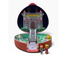 Vintage 1992 Bluebird Polly Pocket Starlight Castle + Prince, Princess & Horse picture