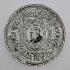 Kettlesprings Kilns Christian Carmack Sanderson 80th Birthday Plate Americana picture