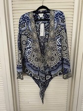 Camilla Jacket Under The Medina Moon Size 10 Tie Back Embellished RRP $599 picture