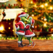 Christmas Grinch Couples Personalized Grinch Christmas Funny 2026 Ornament picture