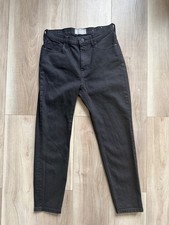 Everlane Women’s High Rise Skinny Jeans Washed Black Denim picture
