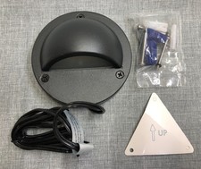 6 pack, LeonLite, Semisfera 12V Deck & Rail Light - Matte Black picture