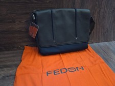 Rare NWT Italian Design Leather Giorgio Fedon 1919 Messenger Bag picture