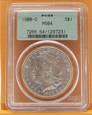 1900-O Morgan Silver Dollar PCGS MS64 1$ Coin New Orleans Mint OGH Uncirculated picture