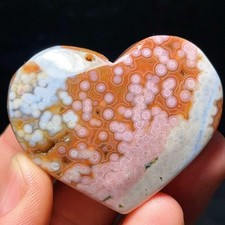 Rare 59G Natural Beautiful Ocean Jasper Heart-Shaped Healing Madagascar L8066 picture