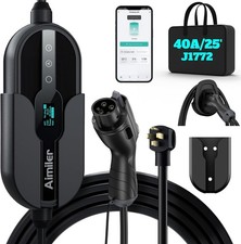Level 2 Electric Vehicle (EV) Charger(WIFI APP/Plug-play), 40A, 25ft Cable ETL picture