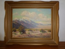 Paul Grimm Desert Painting California Impressionist San Jacinto 1960 16x12