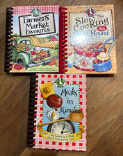 Gooseberry Patch Spiral Bound Illustrated Cookbooks - Lot of 3 picture