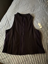 Anthropologie Navy Blue Moto Tank BNWT Size Large Women's picture