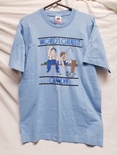 Vintage Grandpa T Shirt Size Large Single Stitch USA Made World's Greatest  picture