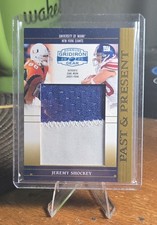 2005 Donruss Gridiron Gear - Past & Present Jeremy Shockey #PP 11 Jumbo /50 picture