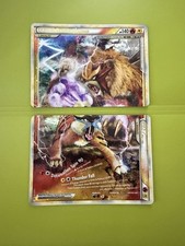 Pokemon Entei & Raikou LEGEND 90/95 + 91/95 Complete Pair HS Unleashed LP picture