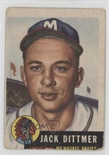 1953 Topps Jack Dittmer #212 Rookie RC fm0 picture