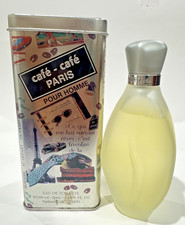 Cafe-Cafe Paris Pour Homme Cofinluxe EDT 3.4oz 100ml Men Vintage Rare Tin New picture