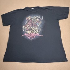 Chelsea Grin Shirt Mens 2XL Black Bay Island Sportswear Metal Band Graphic Tee picture