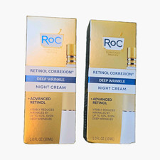 2x RoC Retinol Correxion Deep Wrinkle Night Cream 1.0 fl oz 2 Boxes picture