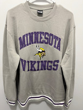 Minnesota Vikings NFL Officially Licensed Gray Crewneck Sweatshirt, Men's (XL) picture