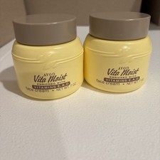 Avon VTG 1992 Vita Moist Face Cream 7 Oz New Old Stock Discontinued Set Of 2 picture