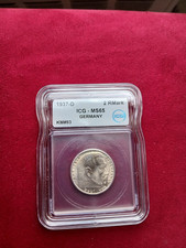1937-D Germany Reich 2 Mark Silver MS 65  in USA picture