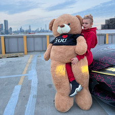 Giant 6FT Brown Teddy Bear – Soft Plush Stuffed Animal Toy Gift for Kids & Adult picture