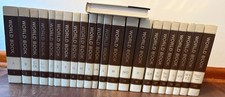 1975 World Book Encyclopedia 22 Book Set + Yearbook COMPLETE Vintage Beige/Brown picture