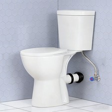 19 Inch Tall Toilet Rear Discharge Toilet with Dual Flush 1/1.6GPF for Seniors picture