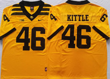 3 Colors 46# George Kittle Iowa Hawkeyes Jersey All Stitched picture