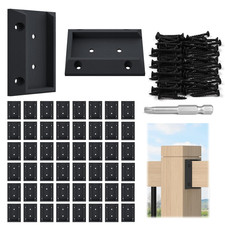 50 Pcs Deck Railing Brackets Connectors for 2X4 Wood Post WT11 picture