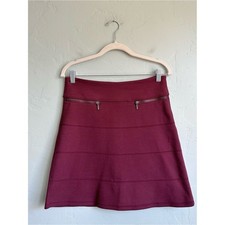 Athleta Strata Ponte Knit Active Skirt Burgundy Small Athleisure Gorpcore EUC picture