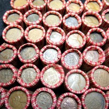 WHEAT AND INDIAN HEAD PENNY ROLL LOT 1800's-1900's P.D.S. MINTS 50 COINS picture