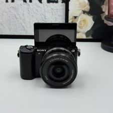 Sony Alpha A5000 Mirrorless Camera w/ 16-50mm lens 20.1MP Tiltable Screen- Black picture