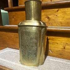 Antique brass tea caddy picture