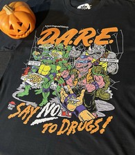 TMNT D.A.R.E. Halloween T-Shirt Vintage Design Graphic T-Shirt picture