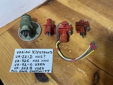 4 VARIAN REFLEX KLYSTRON TUBES VA-221D VA-92C VA-203B GOOD CONTINUITY 2 NOS? picture