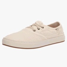 Sanuk Avery Lace Womens Size 7 Tan Beige Hemp Sneakers Shoes Support Slip On NWT picture