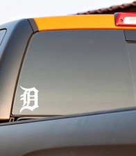 Detroit Tigers Old English D - Vinyl Decals   Various Colors & Sizes picture