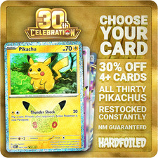 Pokemon 30TH CELEBRATION Singles Choose Your Card All 30 Pikachu Holo/EX NM picture