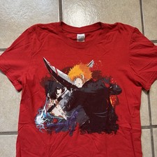 2000s - 2010s Women’s Small Red Bleach Anime Tee Ichigo Anime Vintage Manga USA picture