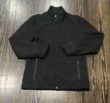 Icebreaker Full Zip Jacket Men’s Medoum Black New Zealand Merino Wool  picture