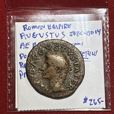 Augustus 27bc-14ad Ae As Struck Under Tiberius Rev Altar Provident picture