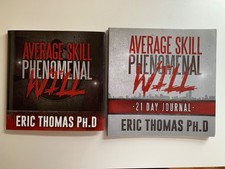 RARE (NEW) Average Skill Phenomenal Will + 21 Day Journal Eric Thomas PhD Set picture