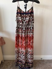 Bohemian Style Multicolor Maxi Dress with Spaghetti Straps picture