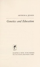 Genetics and Education Hardcover Arthur R. Jensen picture