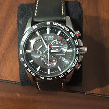 Citizen Men’s Eco Drive Chrono A-T Perpetual Calendar Alarm Radio Sapphire 200m picture