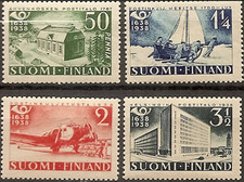 [OOS] Finland #Mi0213-Mi216 MNH 1938 Anniversary Postal Service [215-217] picture